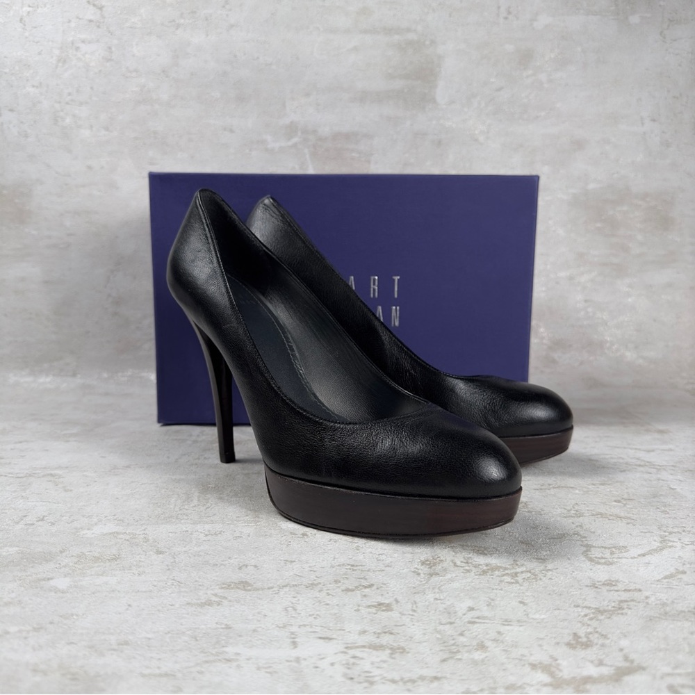 Stuart Weitzman - LW15594 - Women's, Round Toe Pumps Heel Shoes - Size 9 Medium.